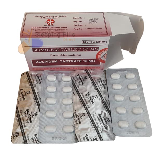 Somidem Zolpidem Tartrate 10mg - Sleeping Pills UK